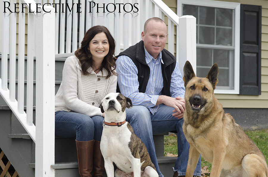 Lexi with her new family.