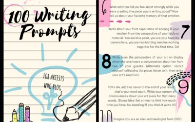 Art Ink – 24 – 100 Creative Writing Prompts for Artists (A Sample)